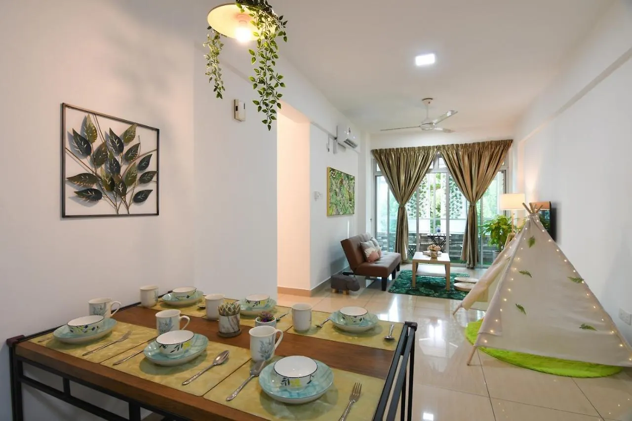 Apartamento Mount Austin Midori Green 10 Pax Free Wi-Fi 500Mbps Netflix Johor Bahru
